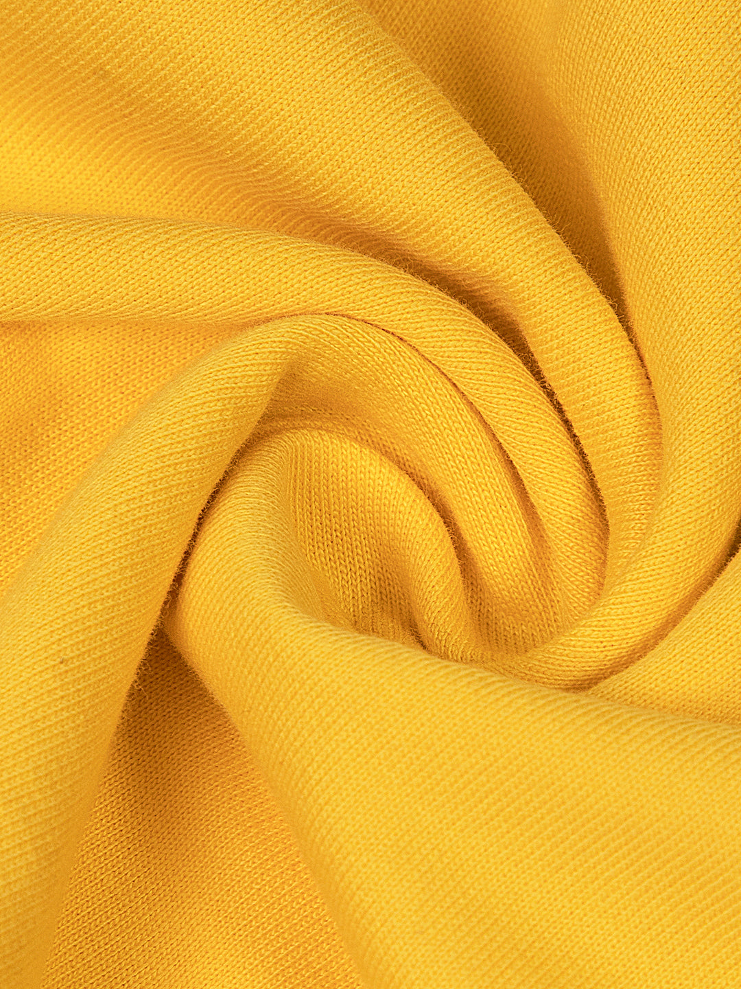 Round Neck Bold Streetwear Essential In Mustard Yellow - UNLEASH
