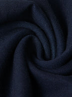 Round Neck Bold Streetwear Essential In Navy Blue - SKULL