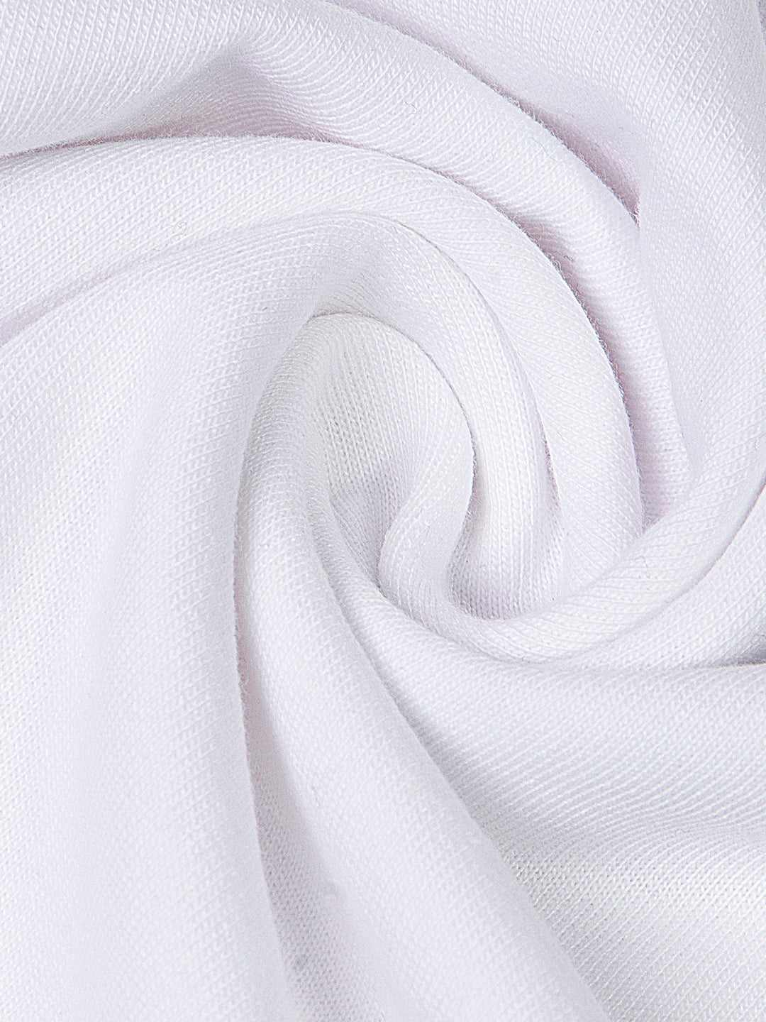 Round Neck Bold Streetwear Essential In White - KUSIMA