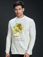 Sweatshirt Premium Casual Essential In Off-White - TACOS