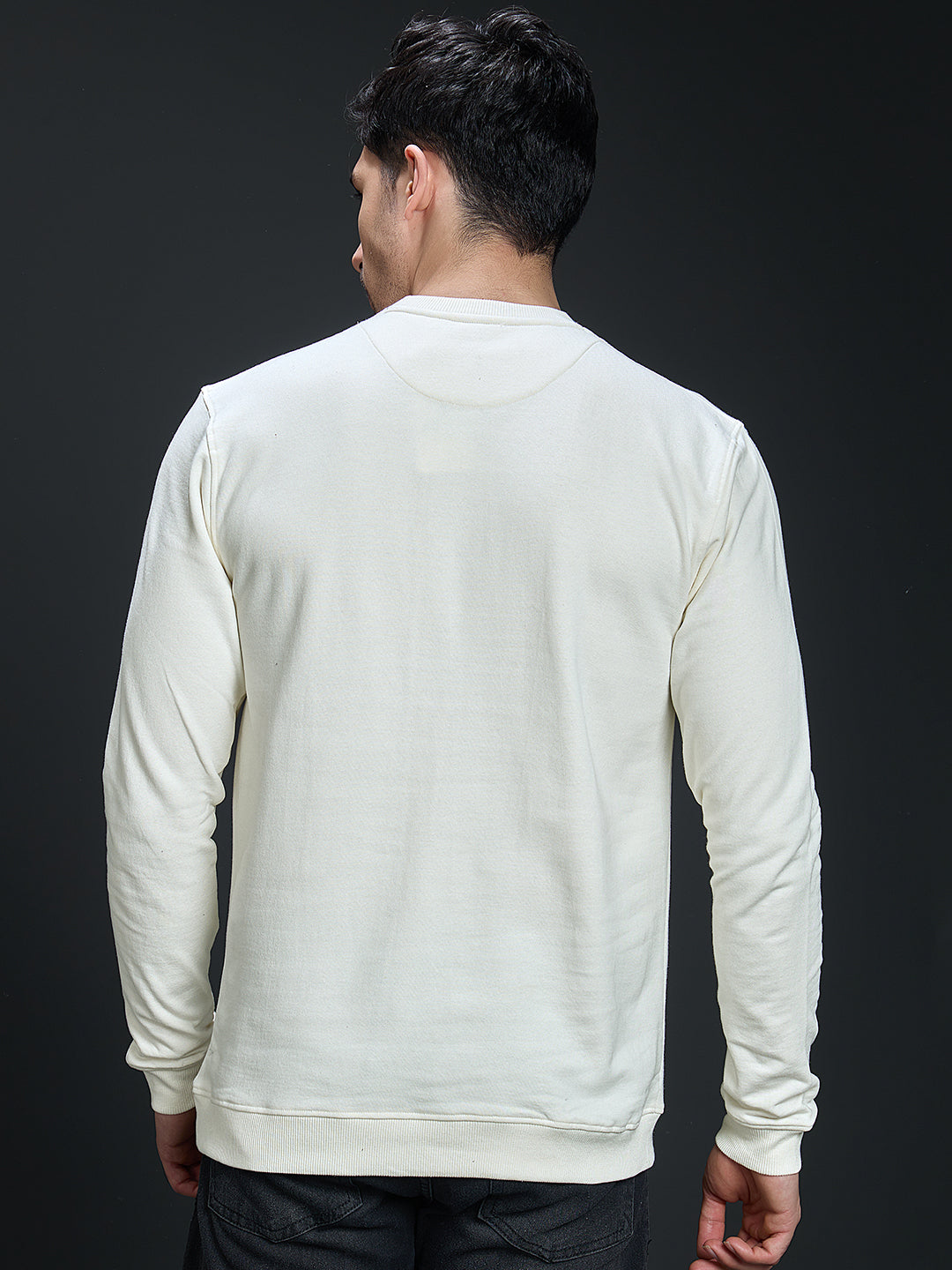 Sweatshirt Premium Casual Essential In Off-White - TACOS