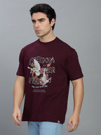 Round Neck Bold Streetwear Essential In Brown- FREEDOM