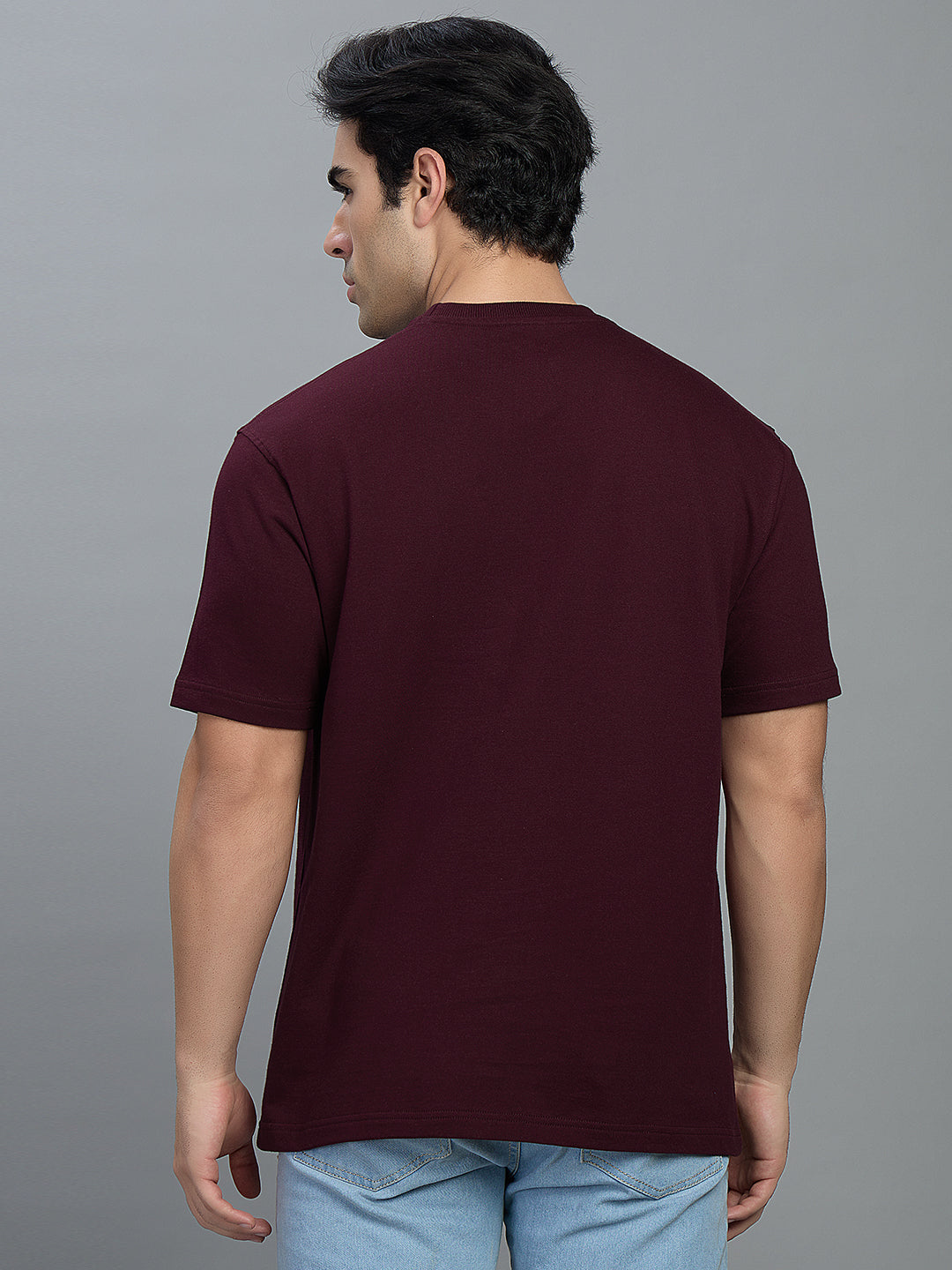 Round Neck Bold Streetwear Essential In Brown- FREEDOM