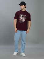 Round Neck Bold Streetwear Essential In Brown- FREEDOM