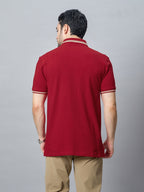 The Jacquard Polo in Red