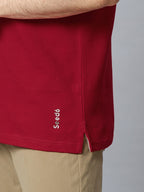 The Jacquard Polo in Red
