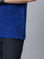 The Jacquard Polo in Royal Blue