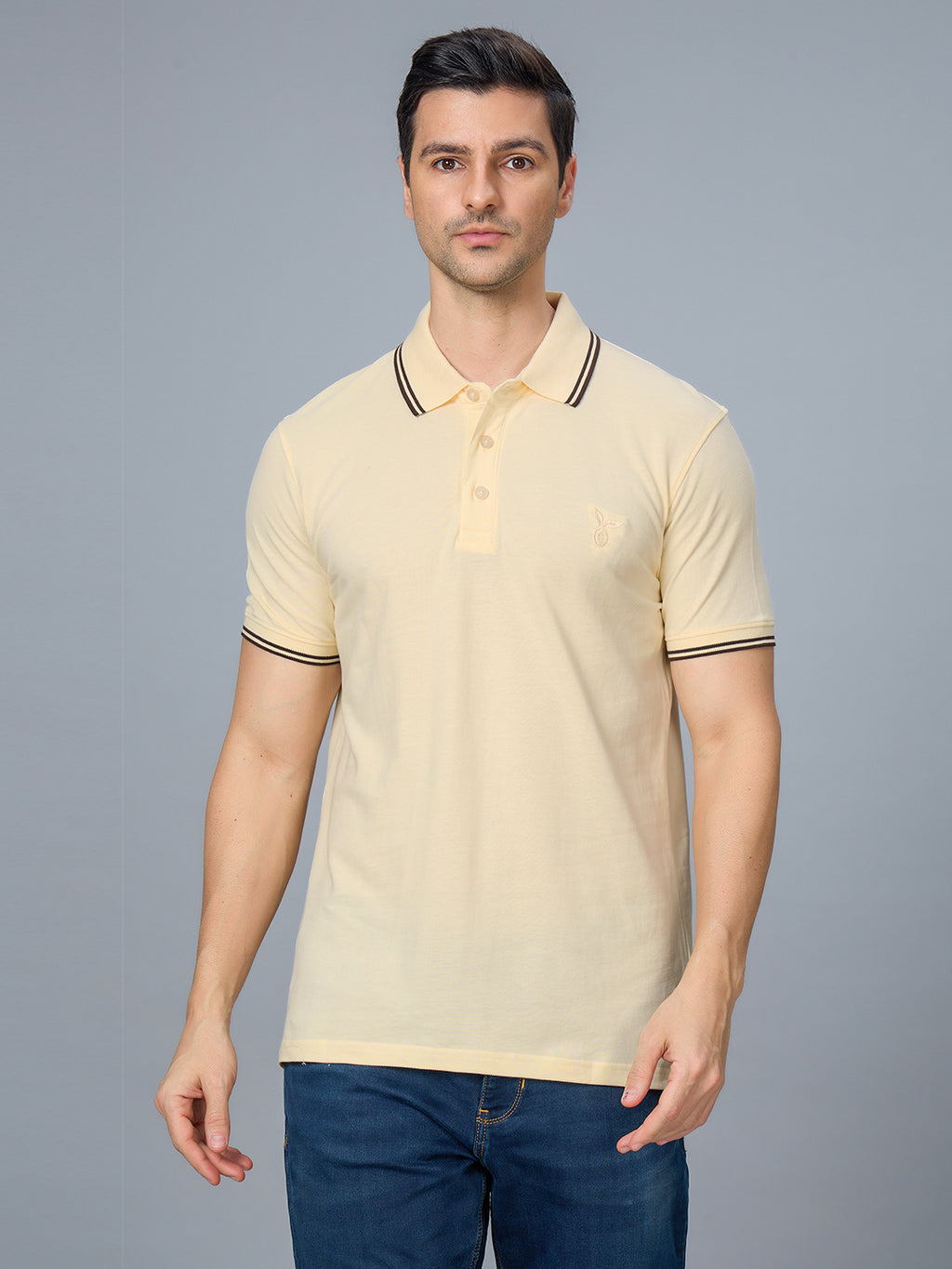 The Bold & Nautical Polo in Almond