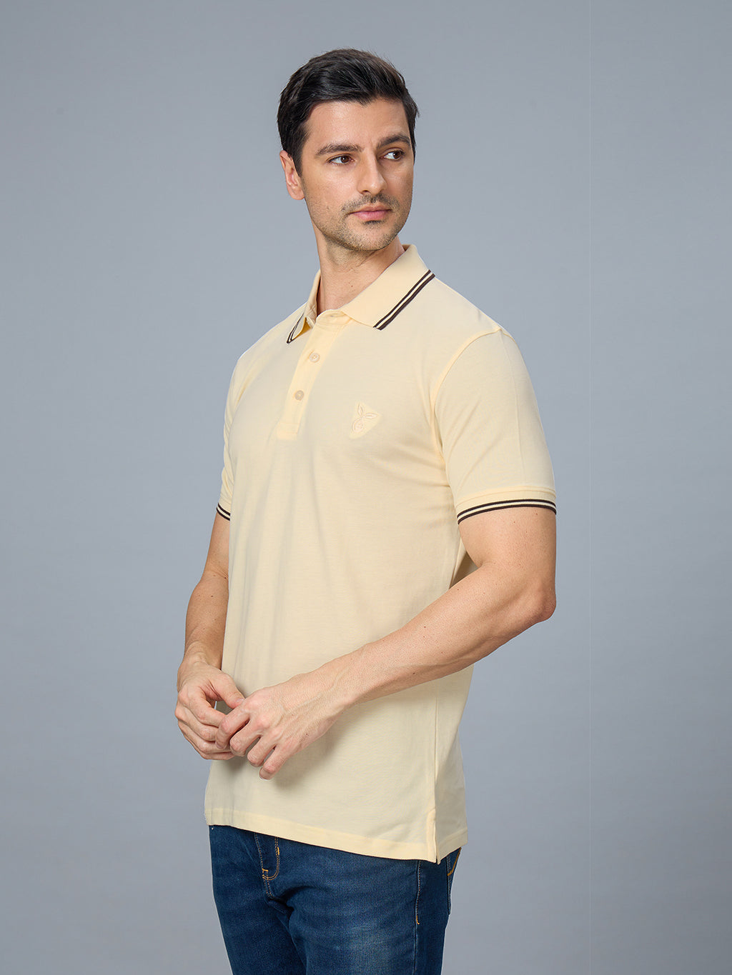 The Bold & Nautical Polo in Almond