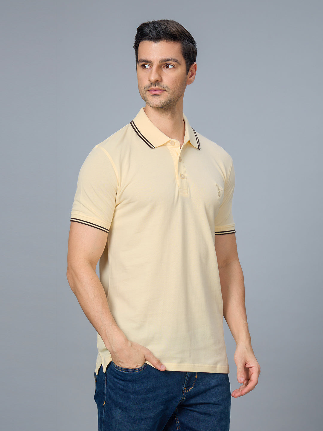 The Bold & Nautical Polo in Almond