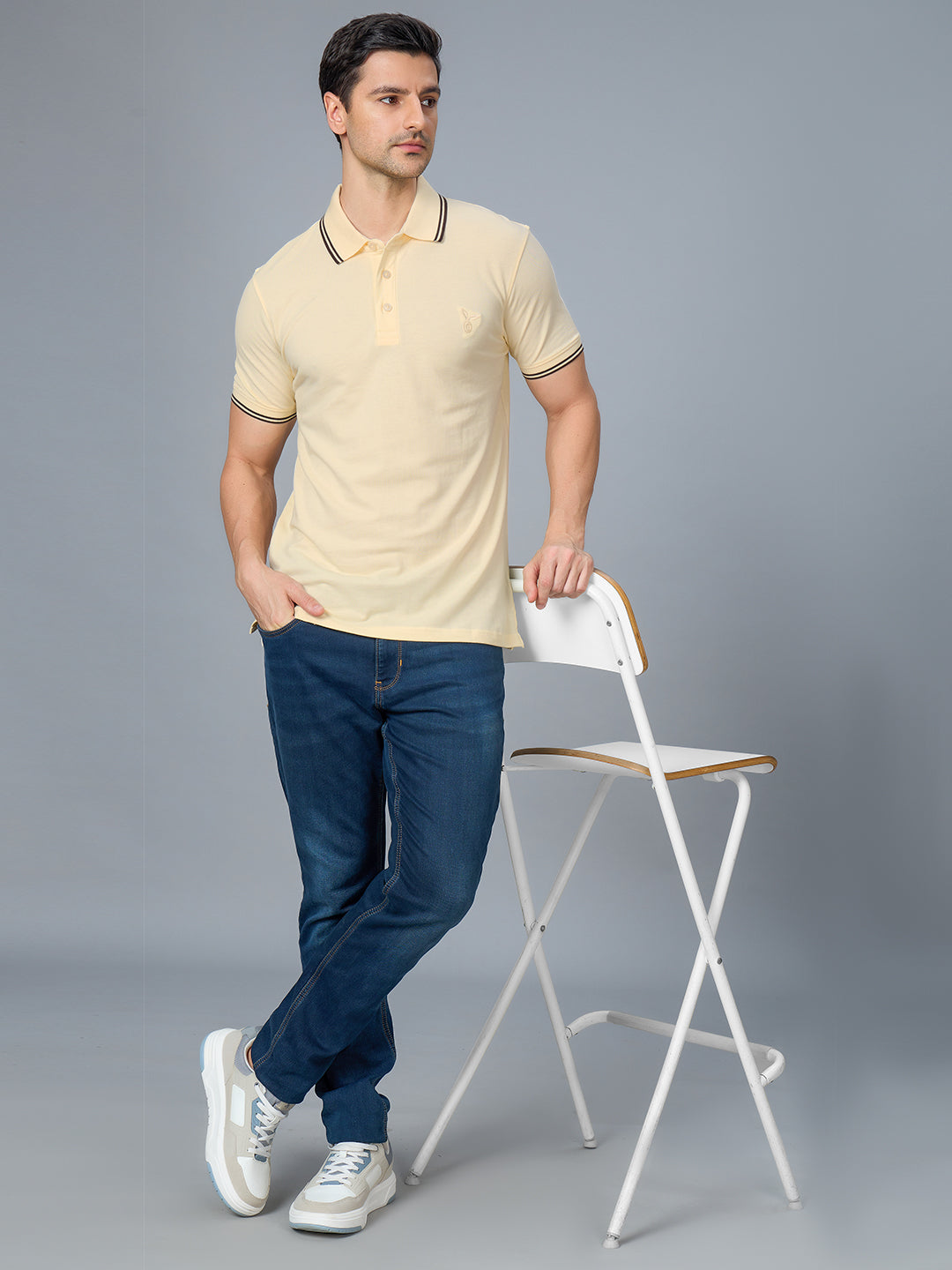 The Bold & Nautical Polo in Almond