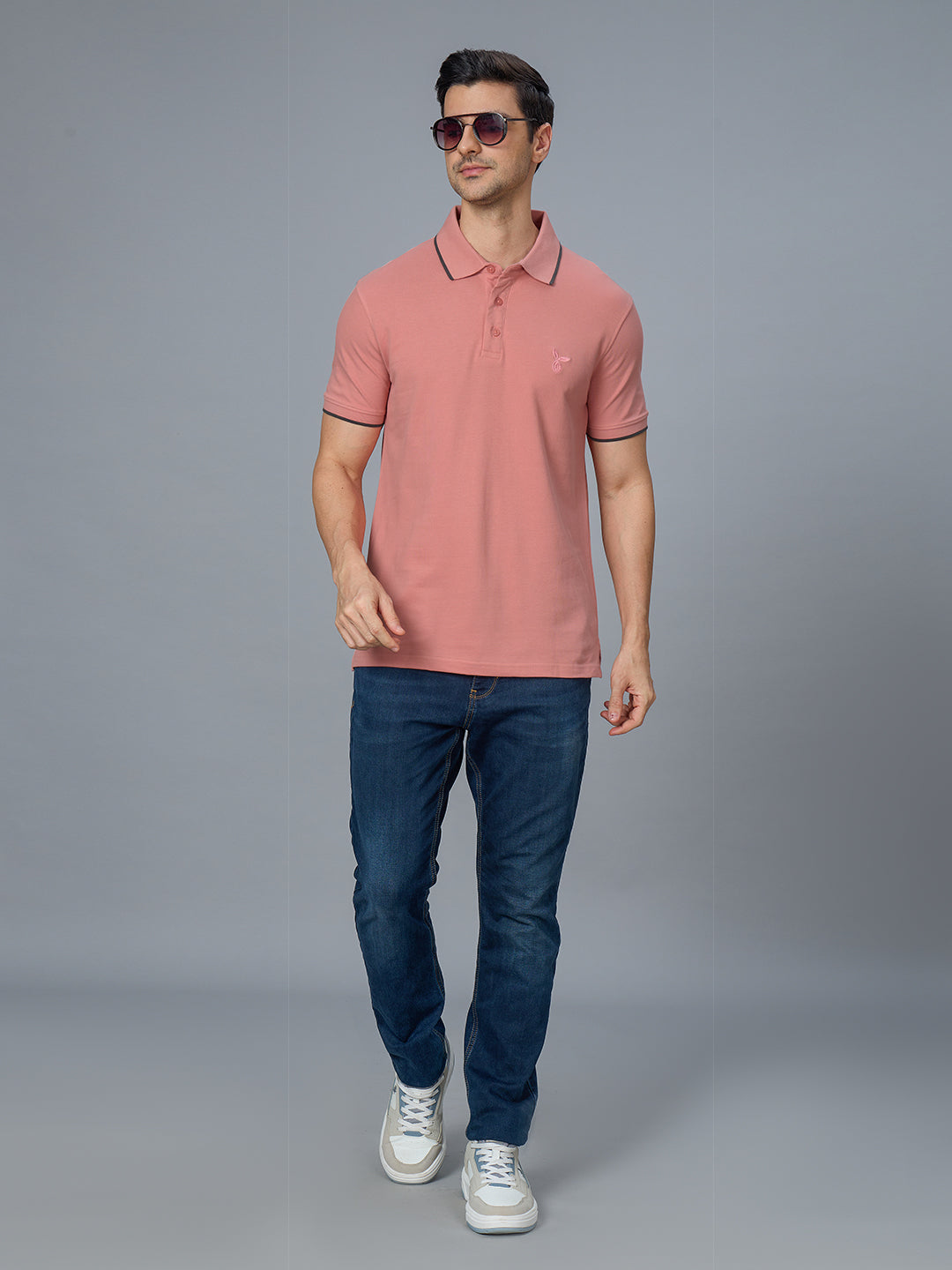The Bold & Nautical Polo in Sea Pink