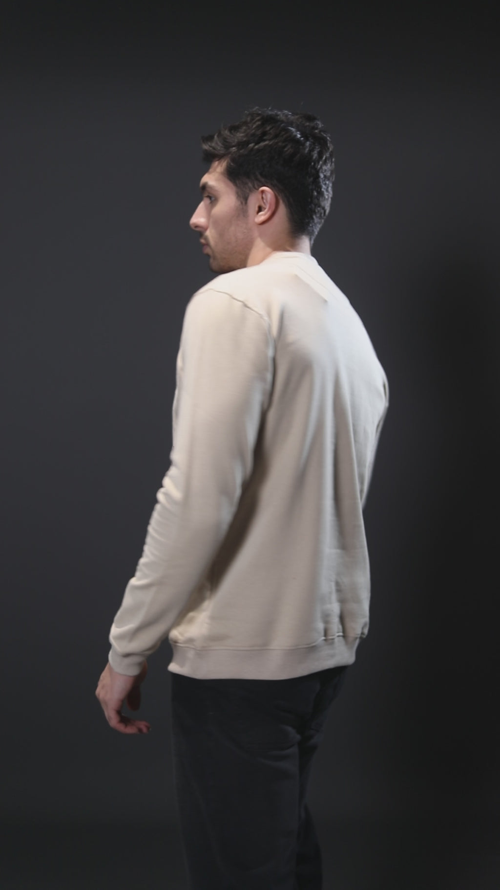 Sweatshirt Premium Casual Essential In Sandal- FREEDOM
