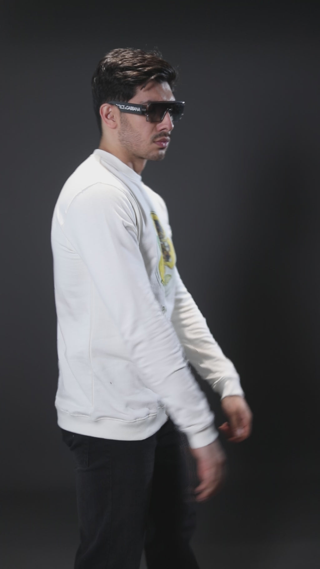 Sweatshirt Premium Casual Essential In Off-White - TACOS
